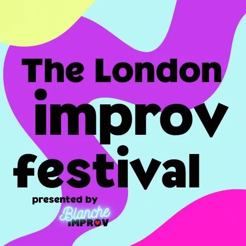 Logo for The London Improv Festival presented by Blanche Improv