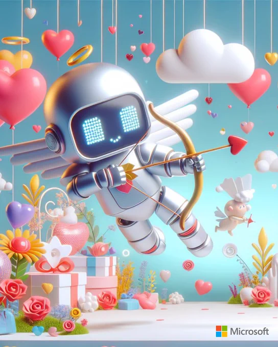 A valentine's robot