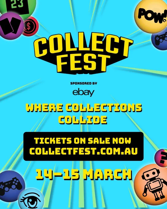 CollectFest is coming to ICC Sydney on 14 to 15 March. 