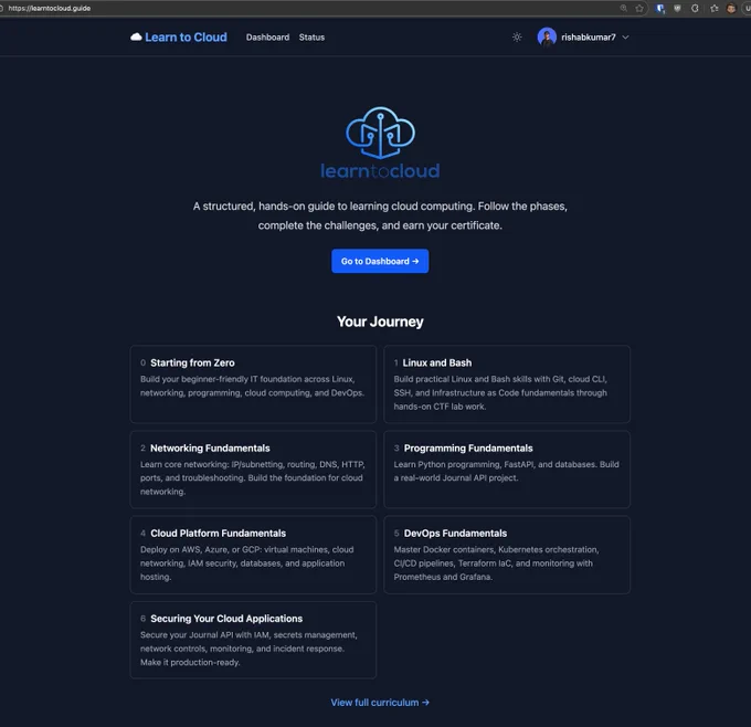 new learntocloud version