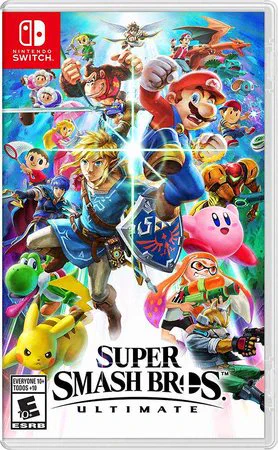 Super smash bros box art