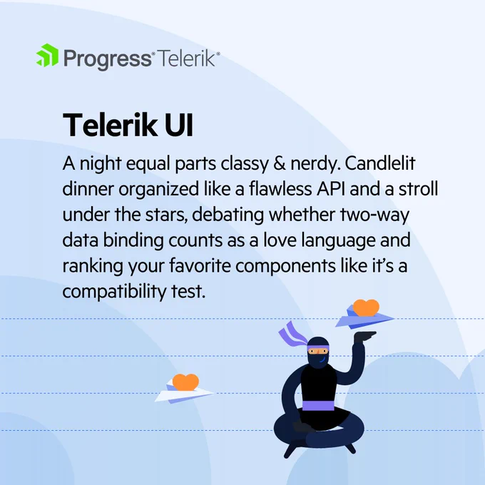 Valentine's Day Card: Telerik UI