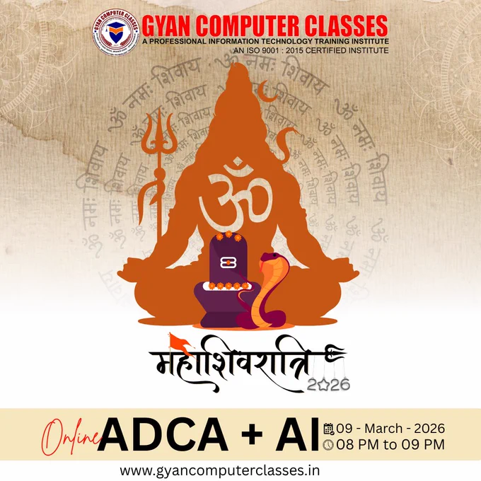 🙏 Happy Maha Shivratri 2026 🙏

On this sacred occasion of Maha Shivratri, Gyan Computer Classes, Bihar Sharif wishes all students, parents, and well-wishers peace, prosperity, and success.

May Lord Shiva bless you with wisdom, knowledge, and strength to achieve your goals in education and career. Let this divine festival bring positivity and new opportunities in your life.

📍 Chhoti Pahari, Sohsarai, Bihar Sharif
📞  91 7979769942
🌐 www.gyancomputerclasses.in

#MahaShivratri2026
#GyanComputerClasses
#ADCAComputerClassbiharSharif
#digitalmarketinginBiharSharif
#remoteworkingbiharsharif
#BiharSharif
#FestivalWishes
#EducationForSuccess