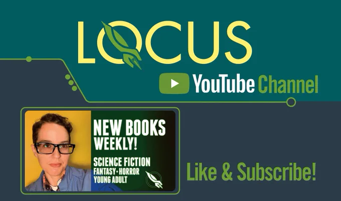 Locus logo with a photo of our video correspondent, Amelia, advertising the youtube