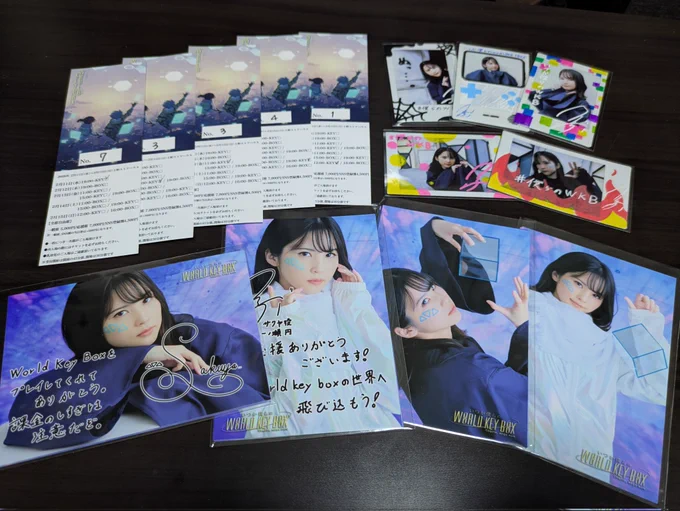 チェキ3公演目には完売(追加ありがとう)
今回売れ行きが良かったので1公演1枚で我慢する笑
ブロマイド用アルバムがキャパオーバーアルバム購入せねば