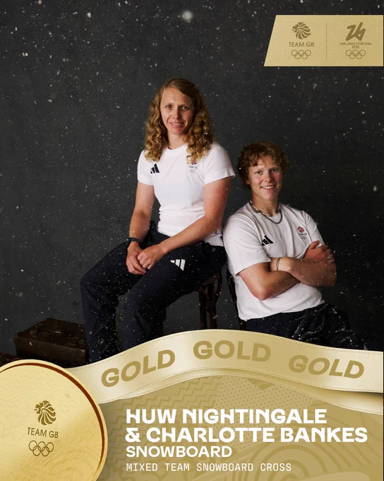 HUW AND CHARLOTTE WIN GOLD