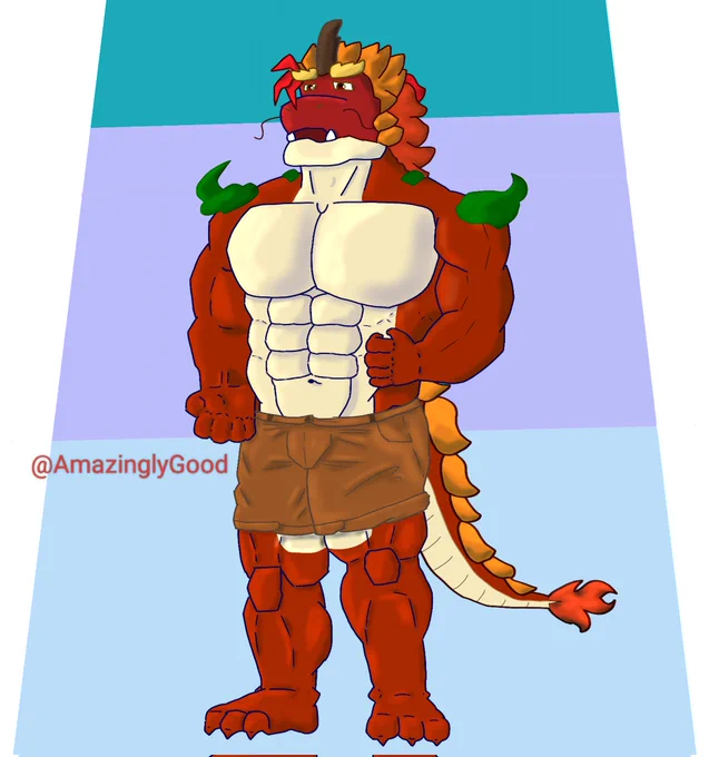 I've finally learnt a new technique of colouring, and I'm so happy with it. This took me 6 hours 😭 🙏.

He's a Nian, I'll think of a name soon.