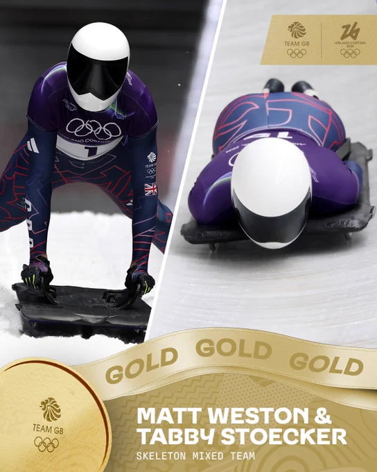 Matt Weston and Tabby Stoecker win Gold