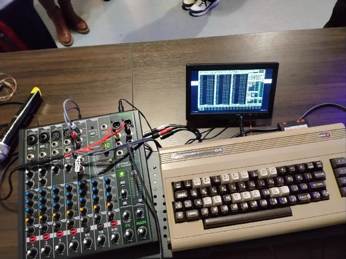 Montaje para el concierto chiptune de Narcisound 