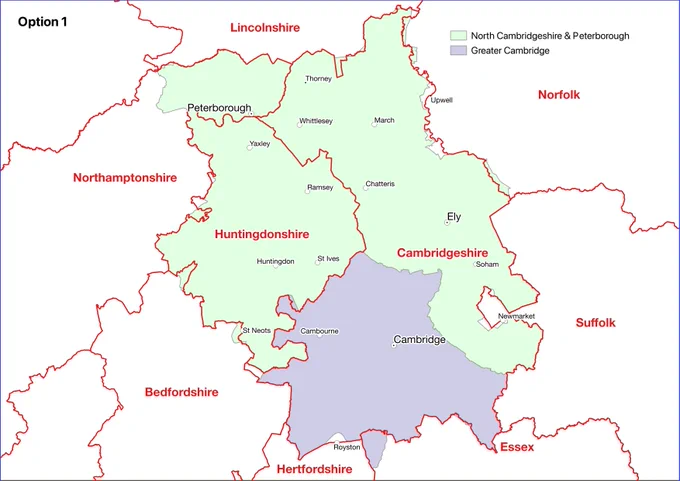 The name “North Cambridgeshire and Peterborough” is ridiculously inappropriate for a council area that includes almost the whole of Huntingdonshire. A better name would be “East Cambridgeshire, Peterborough and Huntingdonshire“.
