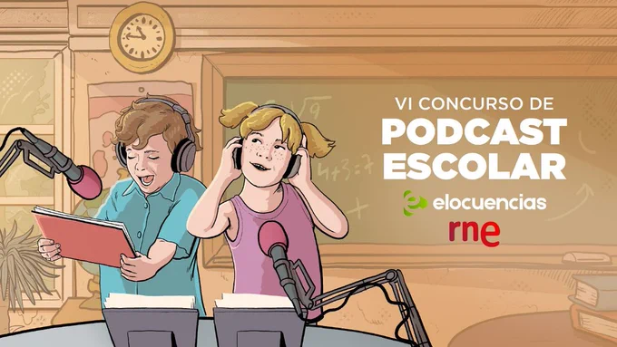 Imagen oficial del IV Concurso de Podcast Escolar 