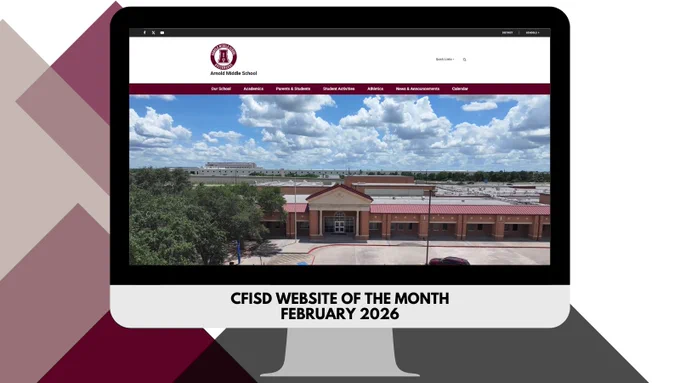 screenshot of cfisd website