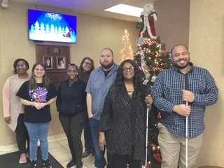 TBE and STAR Center reps with 5 of the students.