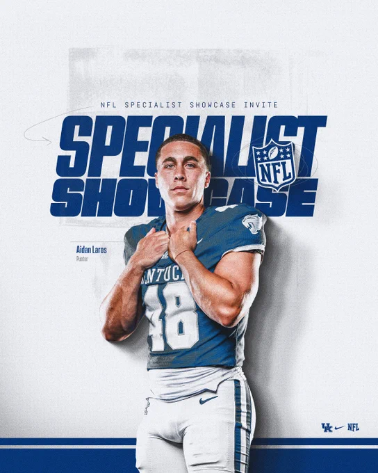 Aidan Laros has been invited to the NFL Specialist Showcase. 