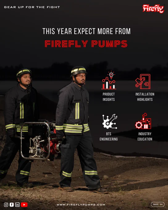Reliability isn’t a feature. It’s our foundation.

Every Firefly Pump is engineered with a single purpose: to perform when it matters most.

As we step into 2026, we remain committed to delivering stronger fire protection systems, smarter engineering, and uncompromising safety solutions for industries that cannot afford failure.

This year, we’re taking you behind the scenes, into our products, our installations, and the precision that powers every Firefly system.
Because fire protection isn’t optional.

It is engineered.

#FireflyPumps #FireProtection #FireSafety #FirePump #FirePumpSystems
#IndustrialEngineering
