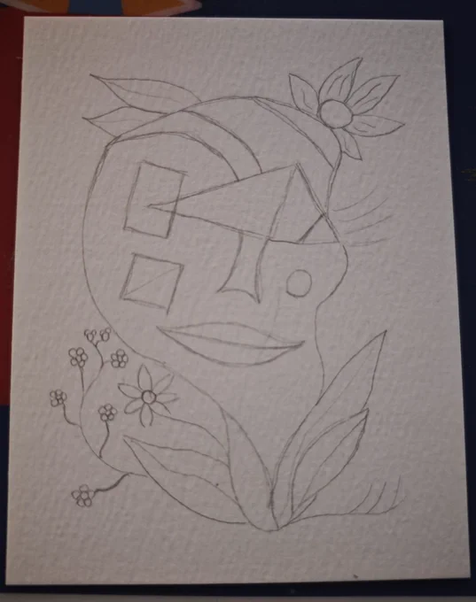 Pencil sketch, abstract