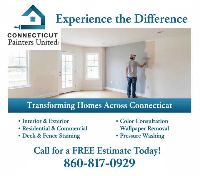 Give your space a 2026 glow-up! From crisp white trims to bold accent walls, Connecticut Painters United delivers a "new home" feel without the renovation price tag.

🎨 Expert Interior Painting
🧼 Clean, Professional Setup
🕒 On-Time & On-Budget
📍 Serving #Cromwell, #Glastonbury, #WestHartford, & beyond!

Don’t just paint it—perfect it. Get your Free Interior Quote:
🔗 https://www.connecticutpaintersunited.com/

painter near me connecticut cromwell middlesex county Hartford Painting Staining fence deck house siding wall ceiling popcorn color match door painting experts quality warranty. 