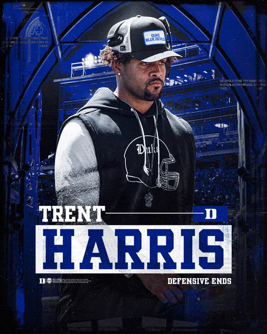 Trent Harris is Duke's new defensive ends coach
