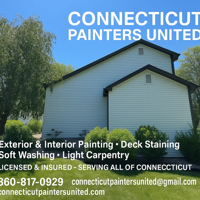 What Makes a "5-Star" Painting Experience in Connecticut?
If you are currently searching for "house painters near me" or comparing quotes from different CT painting contractors, you might wonder what sets a premium service apart from a budget handyman. Based on the feedback from our hundreds of happy clients, here are the three pillars of our service:

1. Meticulous Preparation
In the New England climate, the "finish" is only as good as the "prep." From scraping away old, peeling paint on a Stamford exterior to patching drywall in a New Haven living room, we spend the time necessary to ensure the surface is perfect before the first drop of paint is applied. This is why our work lasts longer through CT’s harsh winters and humid summers.

2. Premium Materials for Long-Lasting Results
We exclusively use high-end products from brands like Sherwin-Williams and Benjamin Moore. Whether you need the durability of Scuff-X for a high-traffic hallway or the weather-shielding power of Duration for