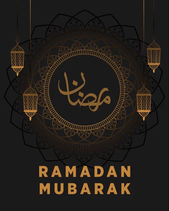 A graphic to mark Ramadan with the text ‘Ramadan Mubarak’
