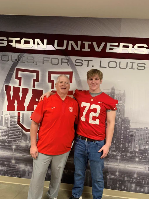 Awesome Visit with  WashU Football! Great School, Great People, Great Program! Thanks Coach Keen, Coach Allen, Coach Mueller, Henry Murr #37 and Brady Cavan #60 for your time and opportunity to see WashU and learn more about the school and program!