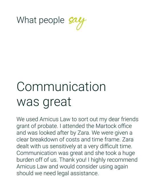 Amicus Testimonial