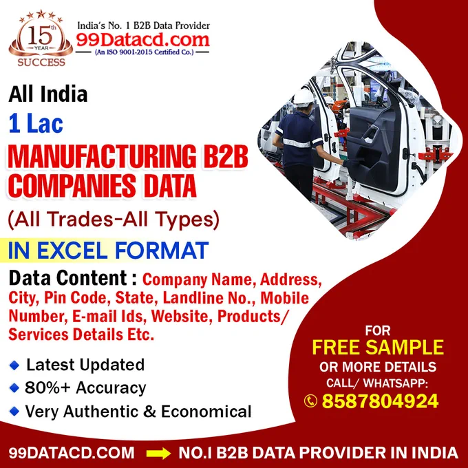 All India manufacturers data