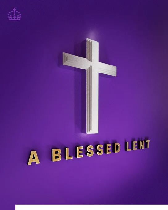 A graphic with text that reads: A blessed Lent.