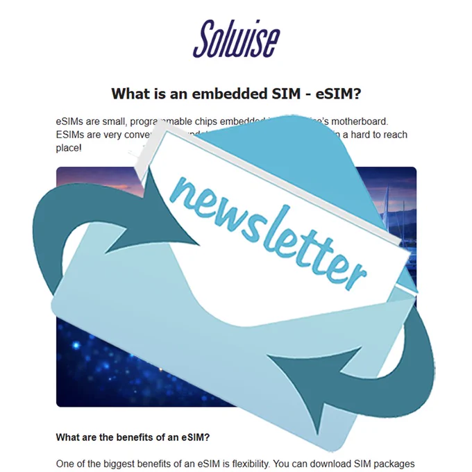 Solwise newsletter: What is an eSIM?