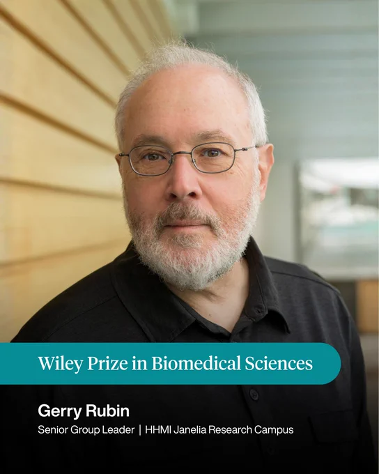 Wiley Prize in Biomedical Sciences
Gerry Rubin
Senior Group Leader
HHMI Janelia Research Campus