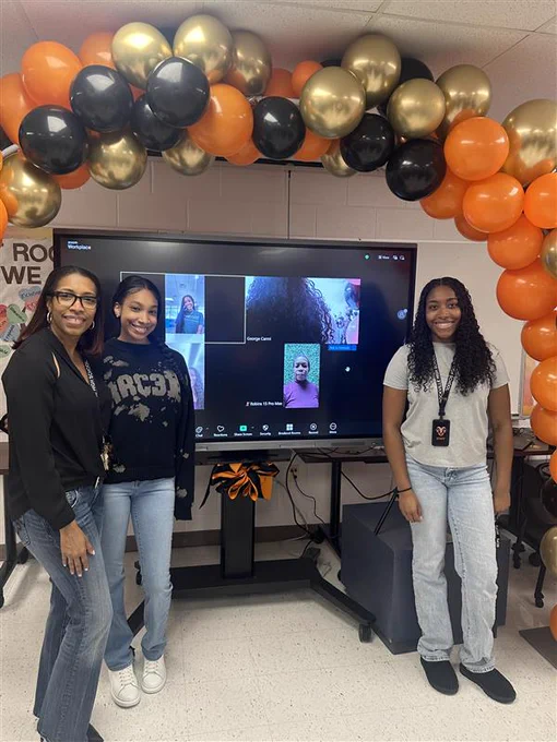Rhoshanda Pyles, principal of Rockville High School, with family.