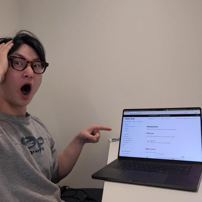 soyface pointing at better auth autogenerated docs