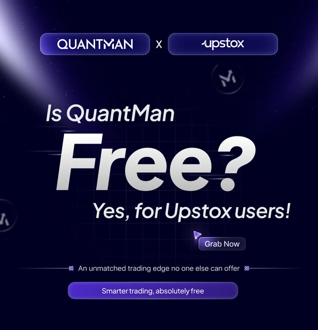 QuantMan free for Upstox users