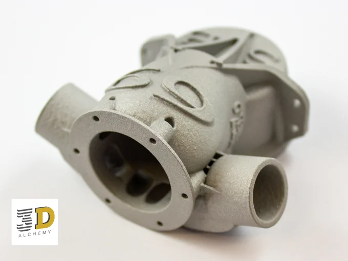 #2stroke #engineblock #3dprint in Aluminium. If you look closely you can see the ports on the inner face. This is the raw part and will be machined and finished by our client. A great example of how our metal #3dprinting service can help you produce complex prototype or series production parts.

https://www.3d-alchemy.co.uk/3d-printing-in-aluminium.html