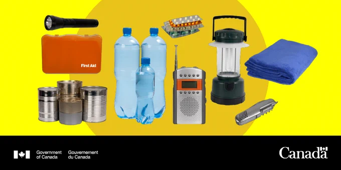 A fully-stocked emergency kit