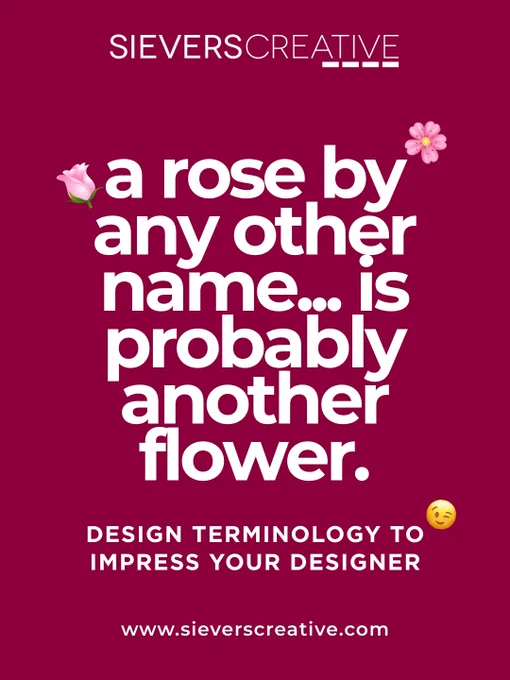Design terminology you need to know