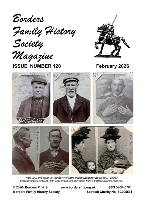 Front cover of BordersFHS members magazine 