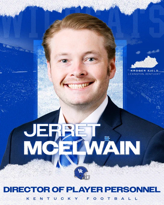 Jerret McElwain - Director of Player Personnel. 