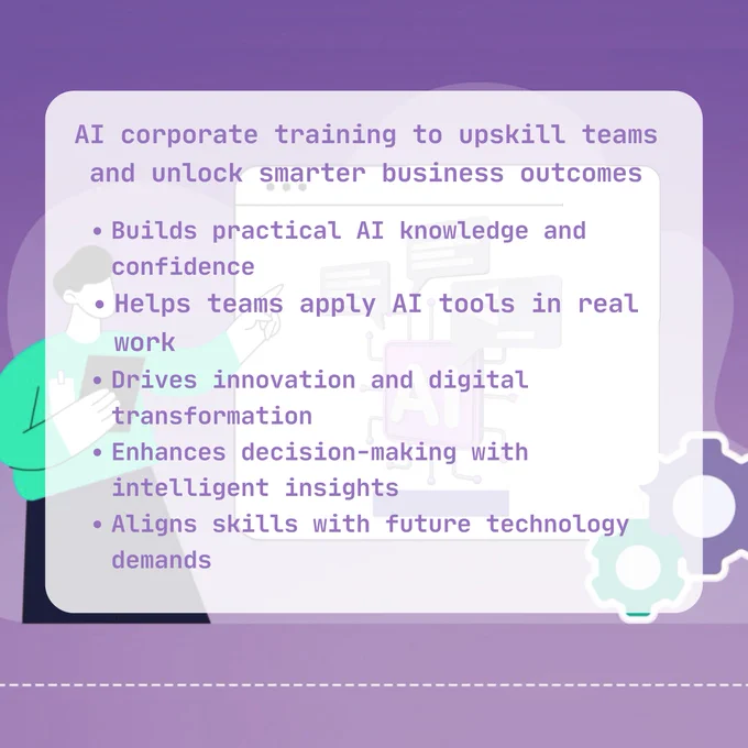 AI training empowers teams to innovate faster, solve complex challenges, and drive smarter business decisions.