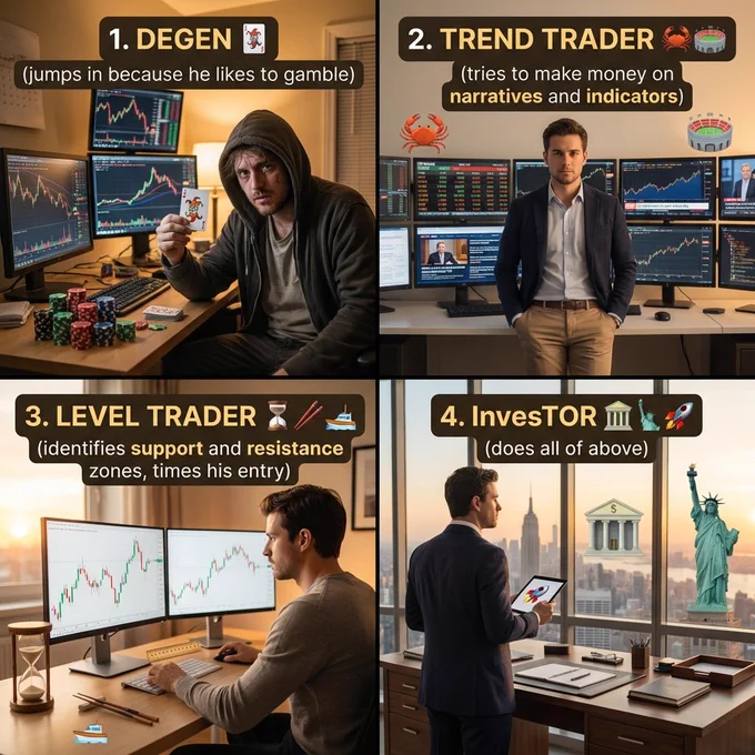 Different stages of investors