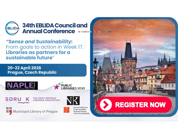 The conference takes place during Week 17. and participants symbolically connect the 17 SDGs with concrete library practice in Europe featuring a high-profile keynote, a multi-perspective panel on sustainability and the SDGs, hands-on workshops, lightning talks, and space for reflection and debate. 