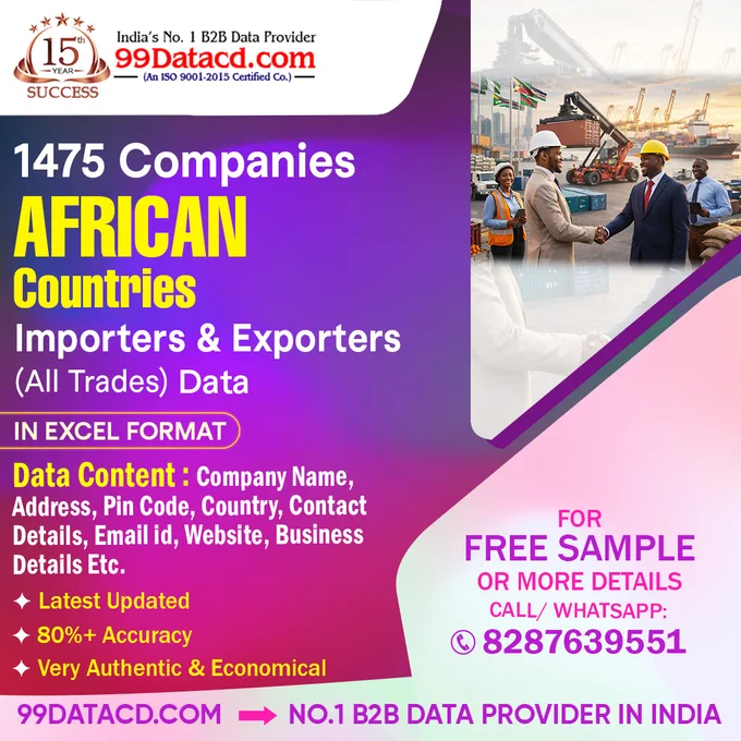 1475 African Importers & Exporters Data – READY TO USE



