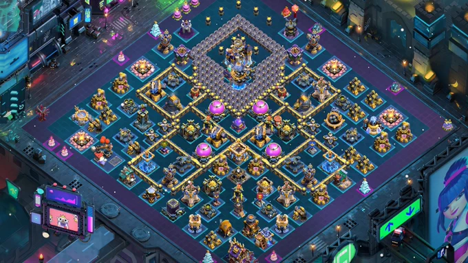 TH18 Base 3 : TH Large Deadzones Rage   Poison Combo For RC Defense - Clash of Clans (COC) TH18 Base Layouts 2026