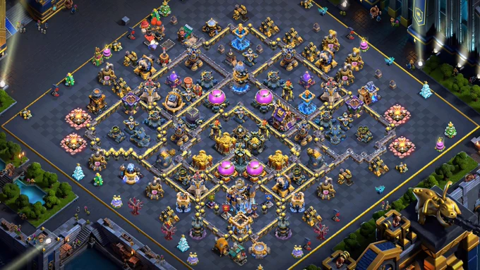TH18 Base 10 : Unbeatable  TH18 Hybrid Design for Legends or Home Village Defense - Clash of Clans (COC) Base Layouts 2026