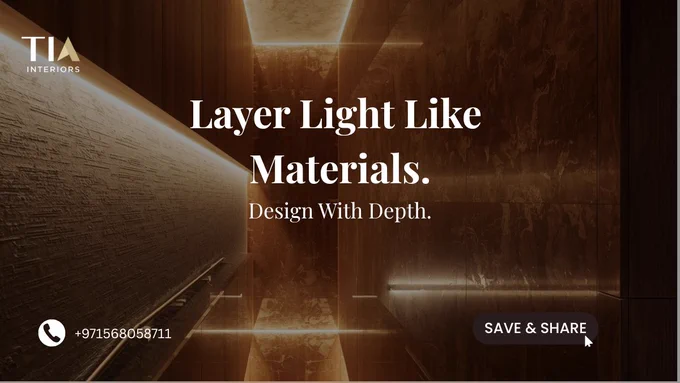 Minimal luxury interior with neutral lighting and open negative space designed for educational overlay text.