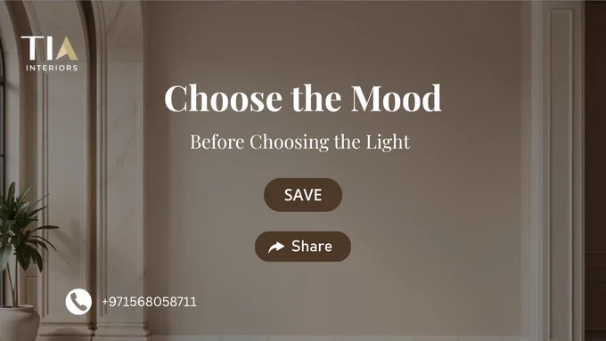 Minimal architectural interior with cool ambient light, smooth surfaces, and large empty space for text overlay.