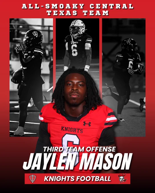 All CenTex 3rd Team RB Jaylen Mason