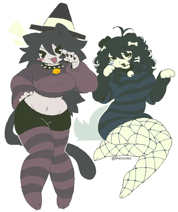 Koni and Kotsu together by 9hexcodes