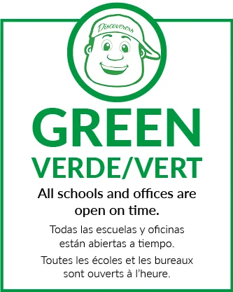 green weather status - all schools and offices are open on time