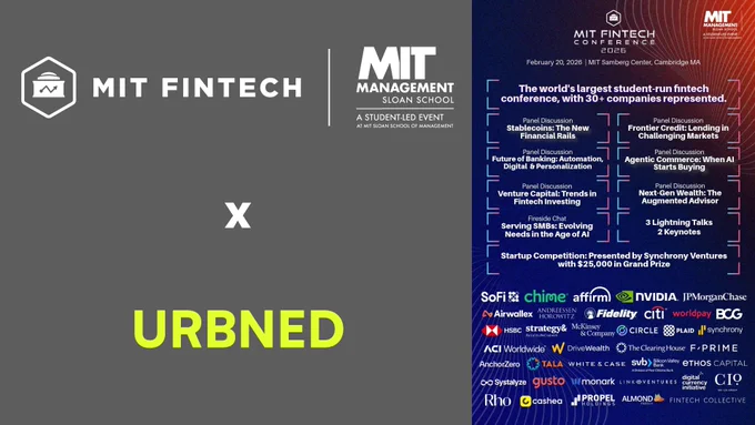 🚀 URBNED Inc is presenting today at the MIT Sloan FinTech Conference 2026.

We’re excited to be part of a conversation shaping the future of financial infrastructure — from stablecoins as settlement rails to AI-driven banking and frontier credit.

At URBNED, we’re building crypto-native cross-border payment infrastructure designed to modernize how global workers and immigrants move money.

Looking forward to engaging with operators, investors, and builders pushing the boundaries of fintech.

📍 February 20, 2026
 📍 MIT Samberg Conference Center

hashtag#MITFinTech hashtag#FintechConference hashtag#Stablecoins hashtag#Payments hashtag#FutureOfFinance hashtag#Web3Infrastructure